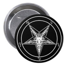Sigil of Baphomet button - Big 3-inches