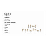 Sign Language in Ameslan Business Card Template