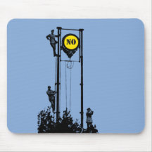 Signal No Blue mousepad