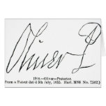 oliver cromwell signature