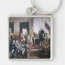 Signing the US Constitution by Christy Key Chains