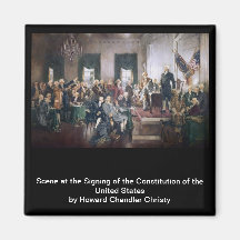Signing the US Constitution by Christy Fridge Magnets