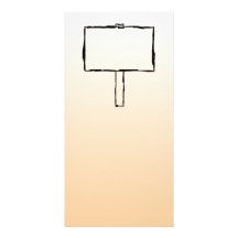 Signpost Notice. Black Sketch. Photo Greeting Card