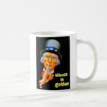 SILENCE IS GOLDEN MUG