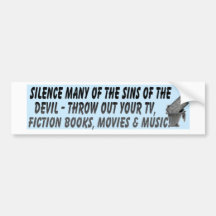 Silence many sins bumper sticker