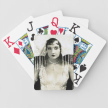 Silent Film Star Diva Lady Costume Playing Cards