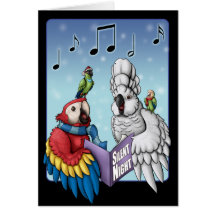 "Silent Night?" Parrot Christmas Card