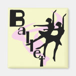 Silhouette Ballet T-shirts and Gifts Magnets