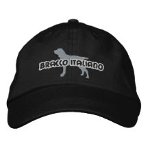 Silhouette Bracco Italiano Embroidered Hat