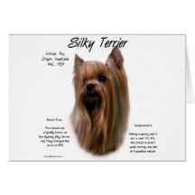 Silky Terrier History Design Greeting Cards