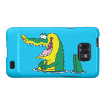 silly alligator crocodile cartoon character samsung galaxy s covers