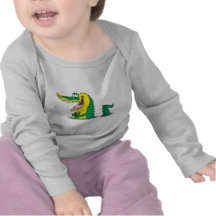 silly alligator crocodile cartoon character tshirt