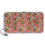Silly Cartoon Bees Pattern Speakers