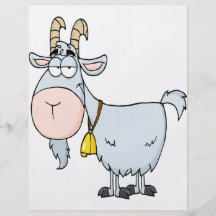silly cartoon billy goat personalized flyer