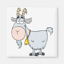 silly cartoon billy goat refrigerator magnet