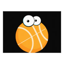 silly cartoon character basketball sports cartoon custom announcements