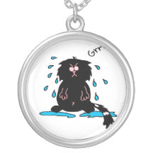 silly cat necklace
