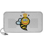 silly cute smiling queen bee cartoon speaker system
