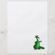 Silly Dragon Green Full Color Flyer