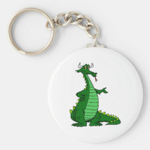 Silly Dragon Green Key Chain