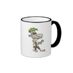 silly goofy zombie cartoon character coffee mugs