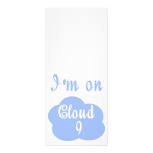 Silly I'm on cloud nine t-shirts and gifts. Full Color Rack Card