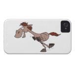 silly running horse cartoon character iPhone 4 Case-Mate cases