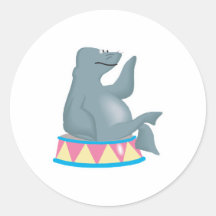 silly sitting seal stickers