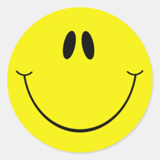 Silly Smiley Face Sticker