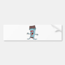 silly super villian evil chocolate candy bar bumper stickers