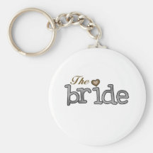 Silver and Gold Bride Key Chain