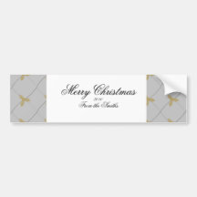 Silver and Gold Holly Diamond Photo Logo Bumper Sticker