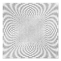 Silver and White Distorted Chequered Pattern Photograph