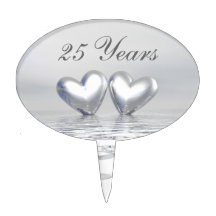 Silver Anniversary Hearts