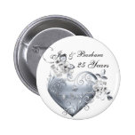 Silver Anniversary Pinback Button