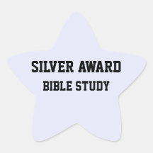SILVER Award Bible study sticker