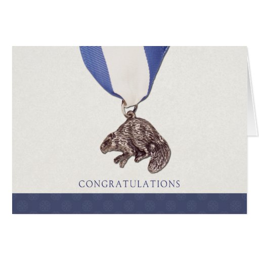 Silver Beaver Congratulations Card