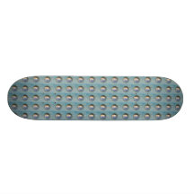 Silver Bubble Spheres Deck Skateboards