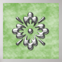 Silver Burst Print