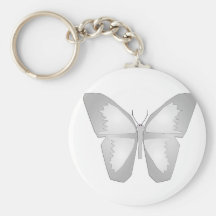 Silver Butterfly Keychains