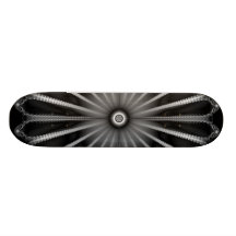 Silver Button Skateboard
