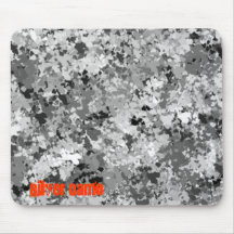 Silver Camo Mouse Pad