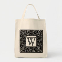Silver Celtic "W" Monogram Bag