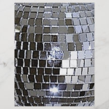 Silver Disco Ball Personalized Flyer