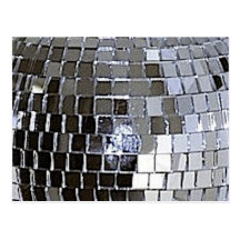 Silver Disco Ball Postcards