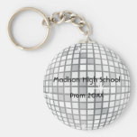 Silver Disco Ball Prom Formal Favour Key Chains