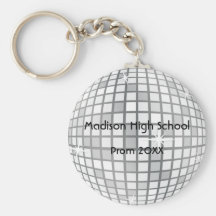 Silver Disco Ball Prom Formal Favour Key Chains