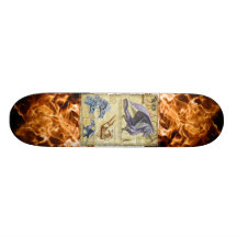 Silver Dragon Board Custom Skateboard