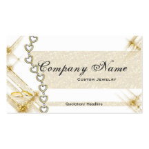 Silver & Gold Jewellery Business Cards