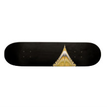 Silver Gold Volcano Skateboard
